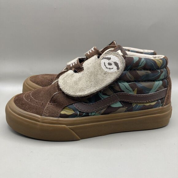 Vans Sk8-Mid Sloth Strap Shoes Kids Boys Size 1.5 - Picture 4 of 8